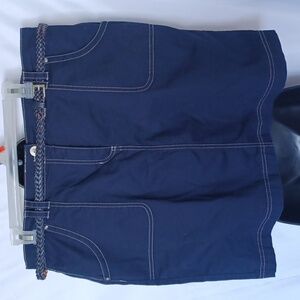 Karen Scott Cotton Skort Casual in Navy - Women's 12